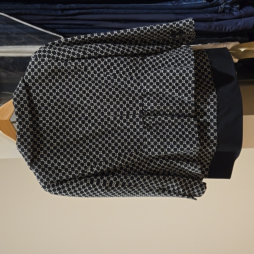 Ann Taylor Black Cropped Jacket and skirt - Picture 2 of 4